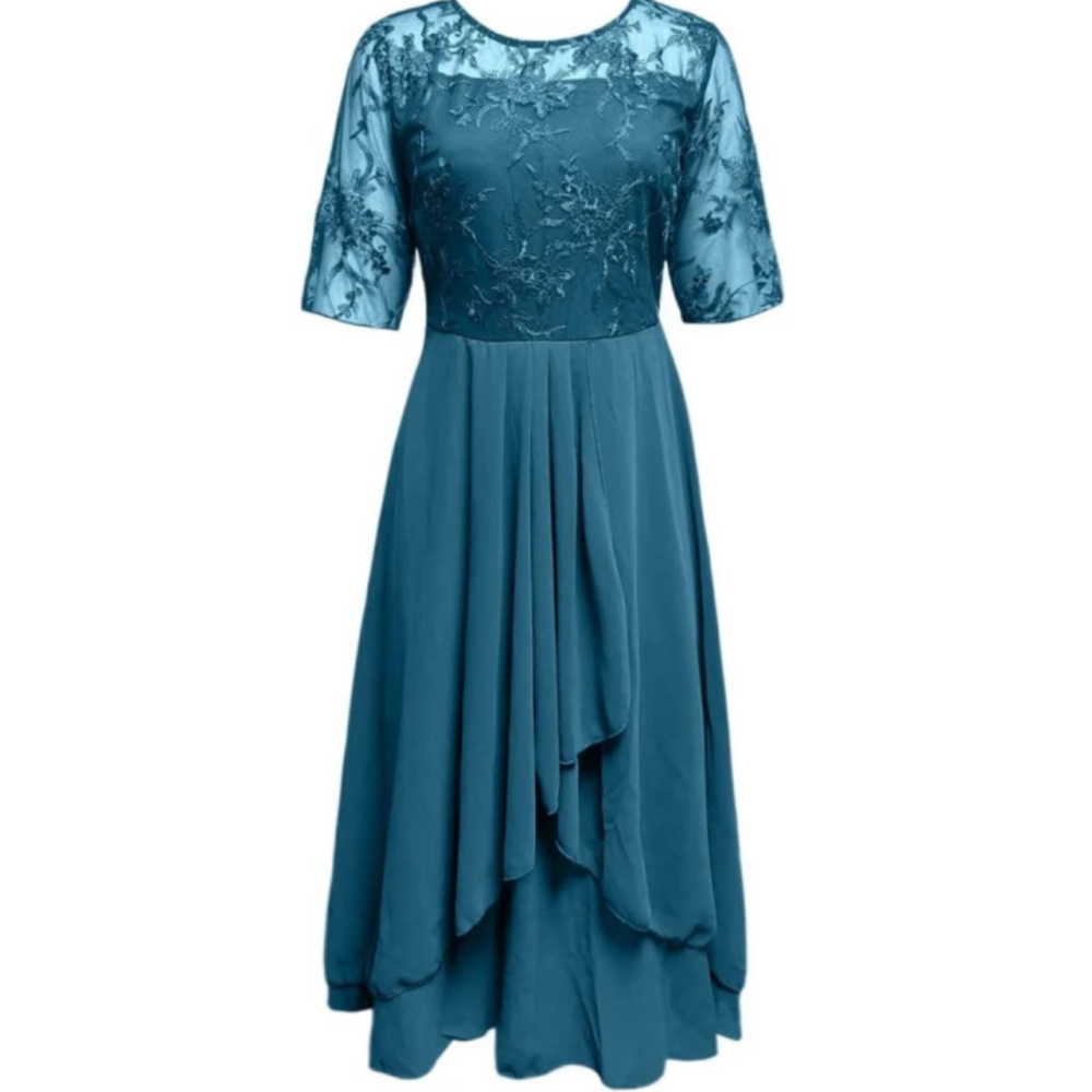 Paillettenkleid Mit 1/2 Ärmeln Für Damen | Maxi
