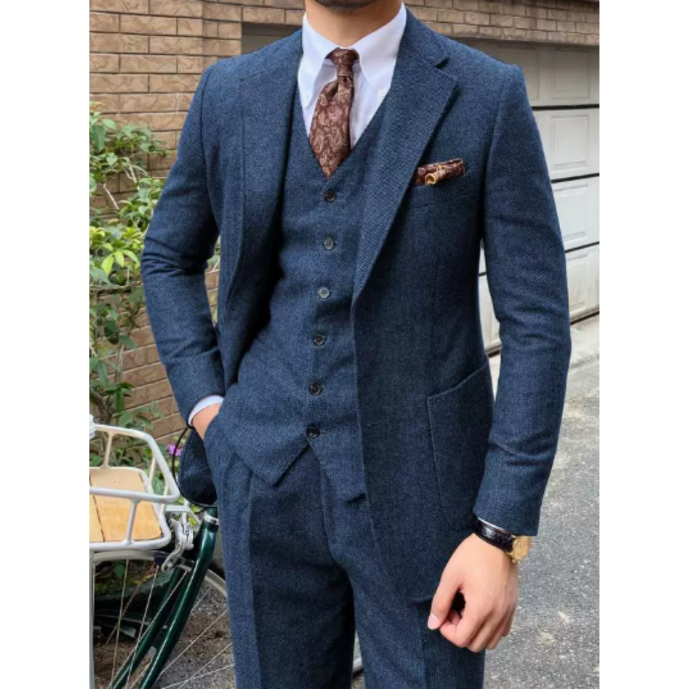 Herren Jahrgang 3 Stück Hochzeit Gast Anzug Set | Formelle