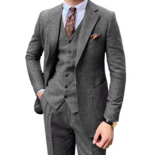 Herren Jahrgang 3 Stück Hochzeit Gast Anzug Set | Formelle