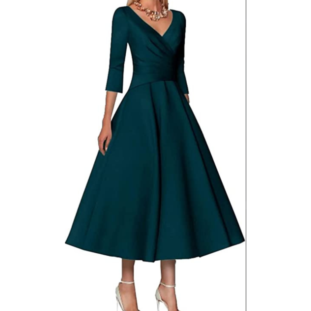 A Linien Wickel Abendkleid Für Damen | Maxi