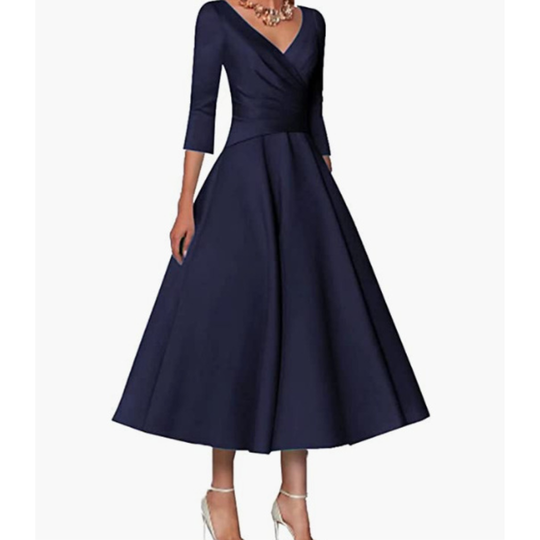 A Linien Wickel Abendkleid Für Damen | Maxi