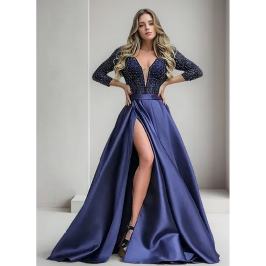 Ärmelloses Paillettenkleid Mit V Ausschnitt Für Damen | Maxi