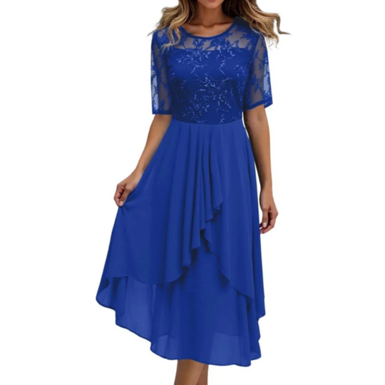 Paillettenkleid Mit 1/2 Ärmeln Für Damen | Maxi