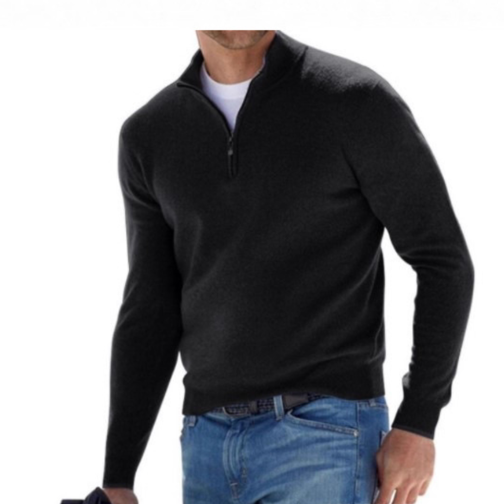 Herren Pullover Mit Halbem Reißverschluss | Winter