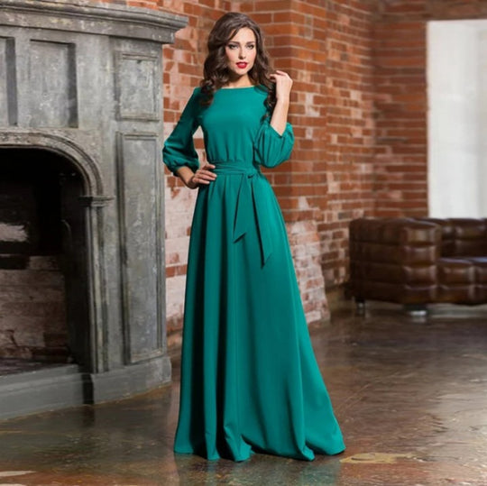Damen Weiß Boot-Ausschnitt A-Linie Brautkleid | Maxi