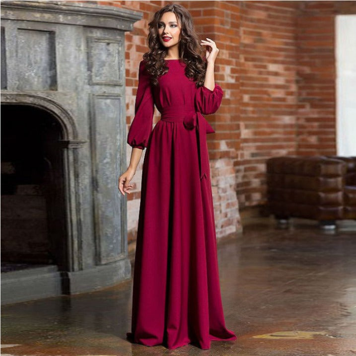 Damen Weiß Boot-Ausschnitt A-Linie Brautkleid | Maxi