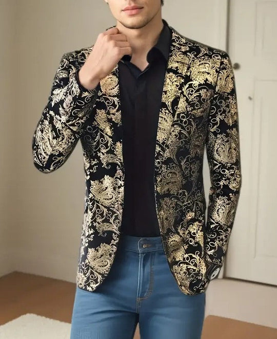 Formeller Stilvoller Blazer Für Herren | Gemustert