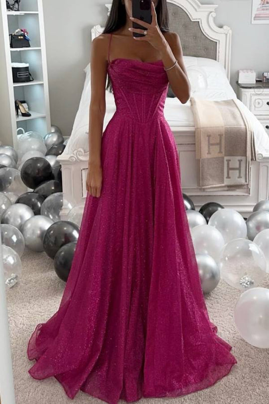 Elegantes Glitzer-Ballkleid für Damen | Maxi