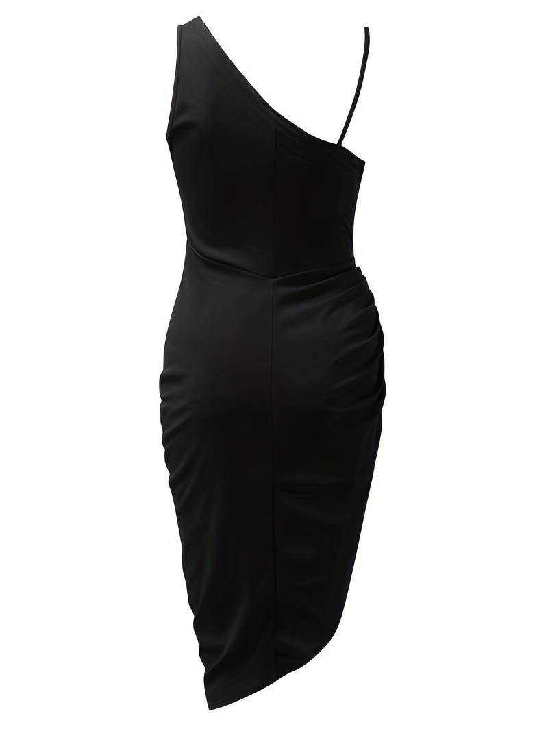 Drapiertes Abendkleid für Damen | Midi