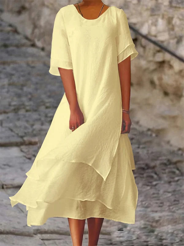 Damen-Sommerkleid im Lagenlook | Midi