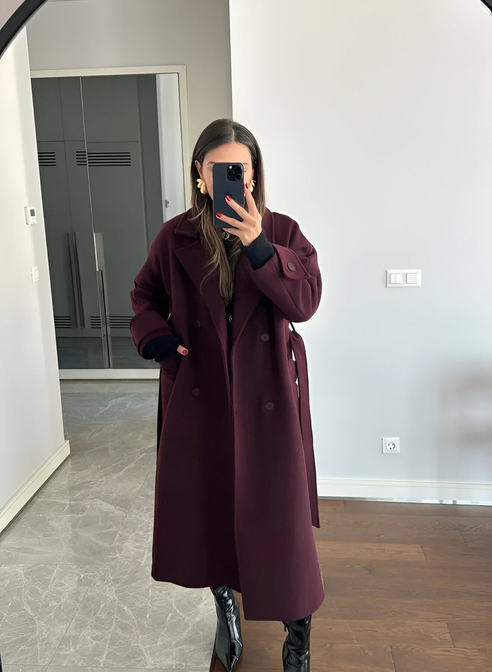 Warmer Damen Wintermantel | Langarm
