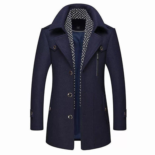 Herren Trenchcoat Mit Schmaler Passform | Mit Reißverschluss