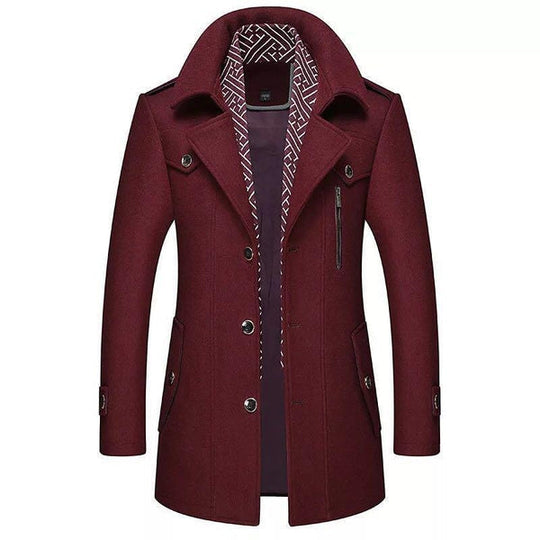 Herren Trenchcoat Mit Schmaler Passform | Mit Reißverschluss