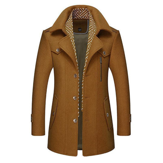 Herren Trenchcoat Mit Schmaler Passform | Mit Reißverschluss