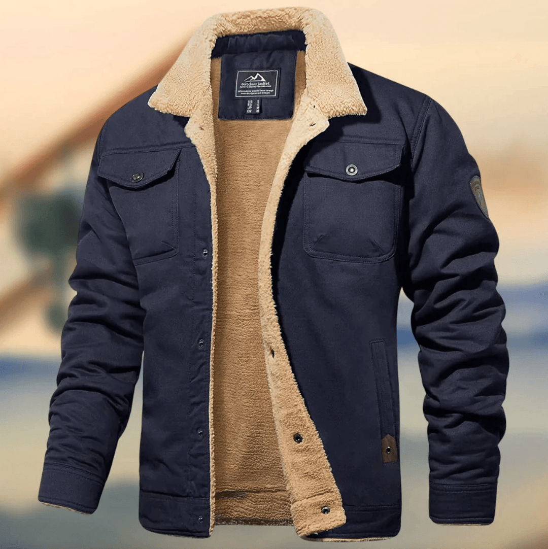 Herren Warme Dicke Winter Jacke | Fronttaschen