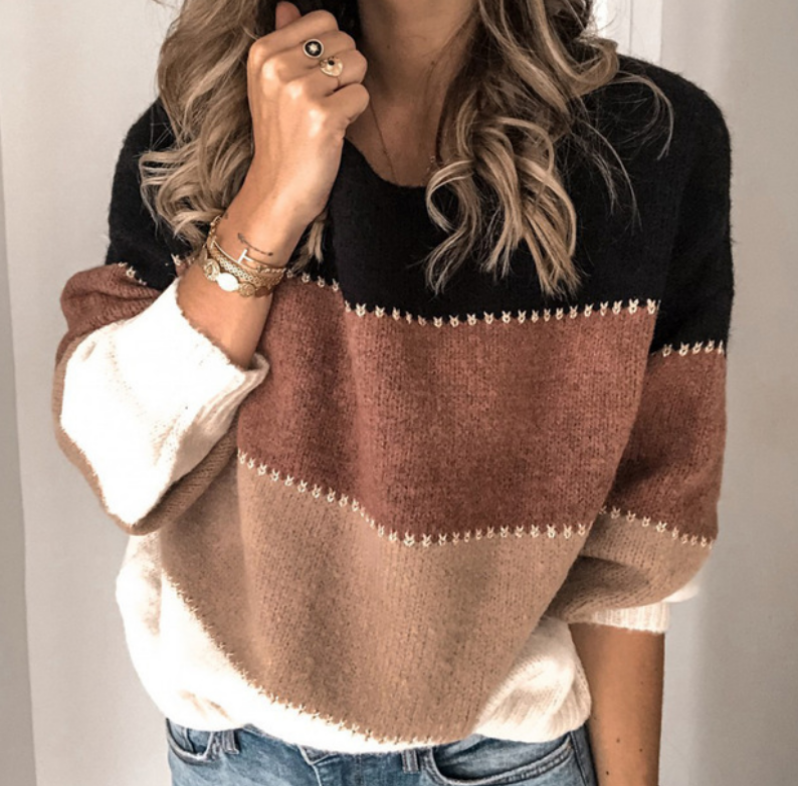 Gerda Damen Pullover Mit Hohem Halsausschnitt