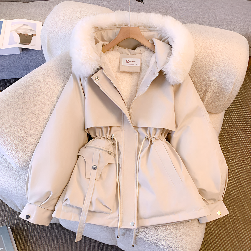 Schmal Geschnittener Damen Wintermantel | Warm