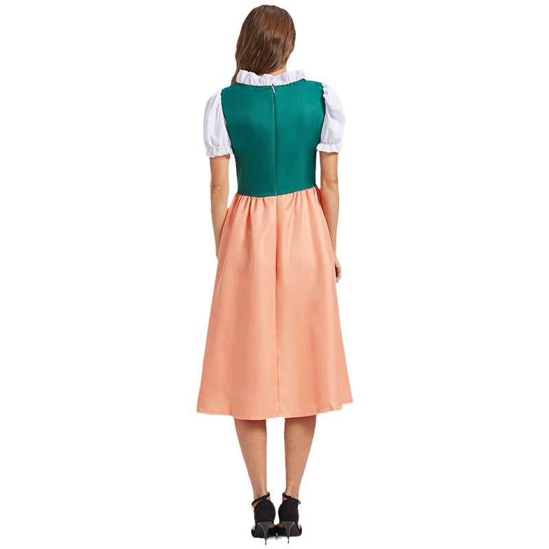 Damen Puffärmel Besticktes Oktoberfest Dirndlkleid | 2025