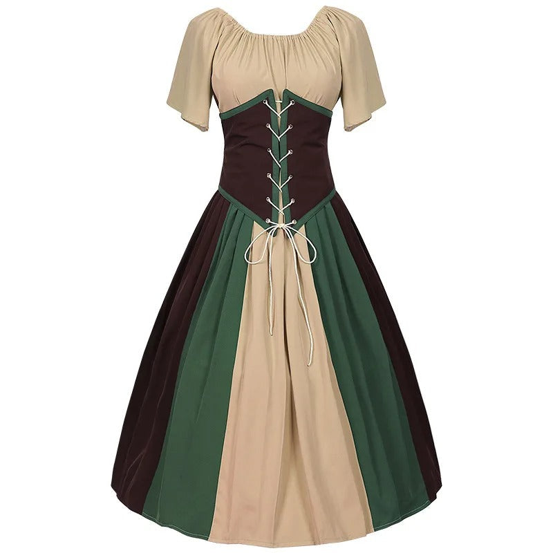 Damen Stilvolle Klassische Puffärmel Oktoberfest Dirndl Kleid | 2025