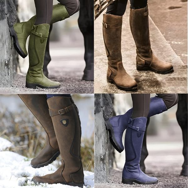 Damen Kniehohe Outdoorstiefel | Klassisch