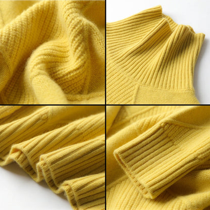 Kuschelige Eleganz: Ella Strickpullover mit Rollkragen