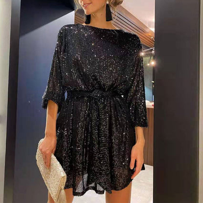 Glitzer Partykleid