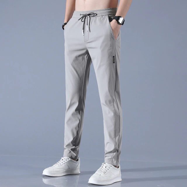 Herren Schlank Passform Hose | Kordelzug