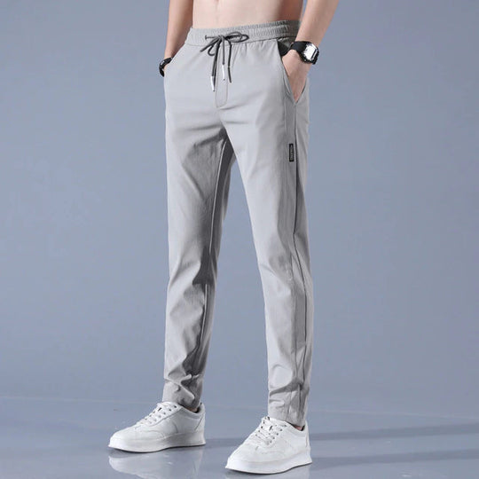 Herren Schlank Passform Hose | Kordelzug