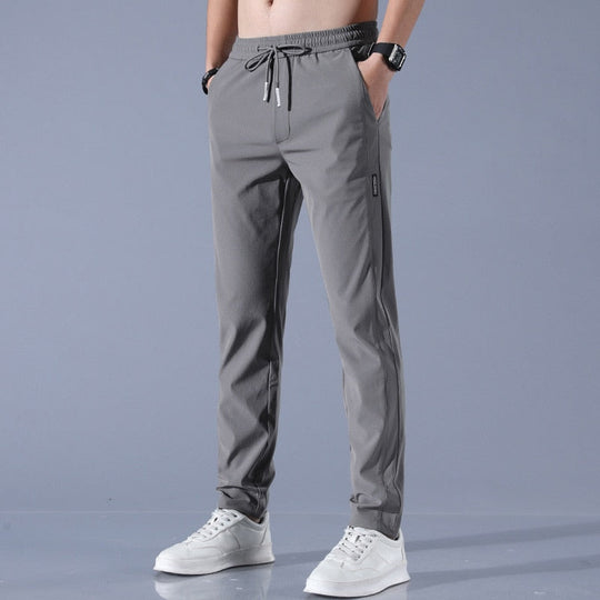 Herren Schlank Passform Hose | Kordelzug