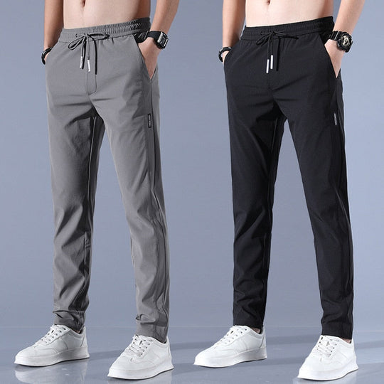 Herren Schlank Passform Hose | Kordelzug