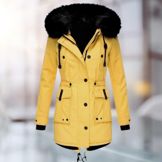 Damen Langer Winterparka | Kapuze