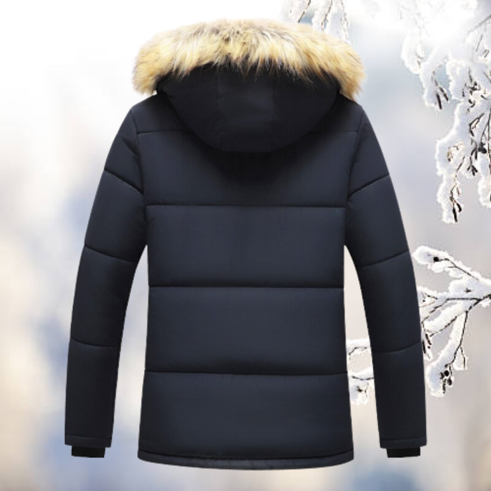 Herren Winterparka mit Reißverschluss | Kapuze