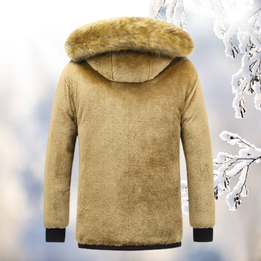 Herren Winterparka mit Reißverschluss | Kapuze