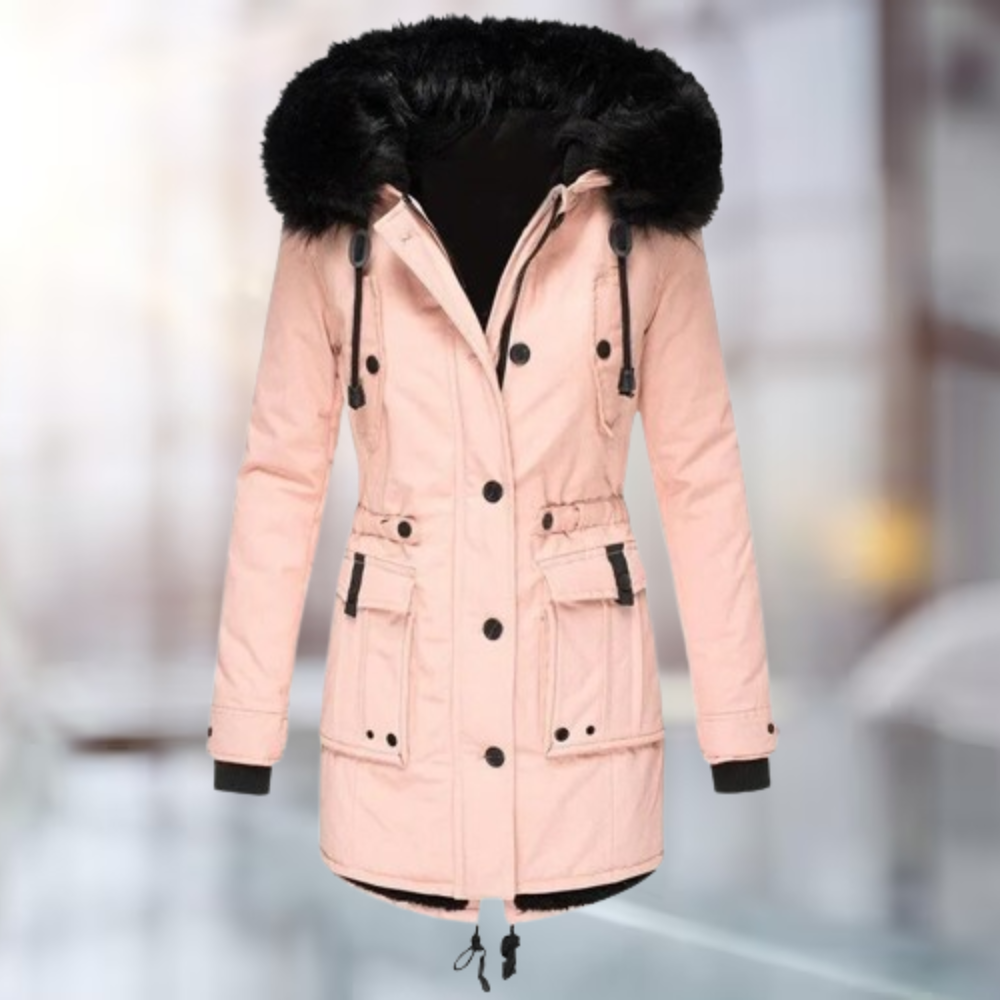 Damen Langer Winterparka | Kapuze