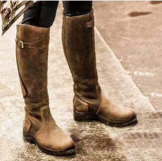 Damen Kniehohe Outdoorstiefel | Klassisch