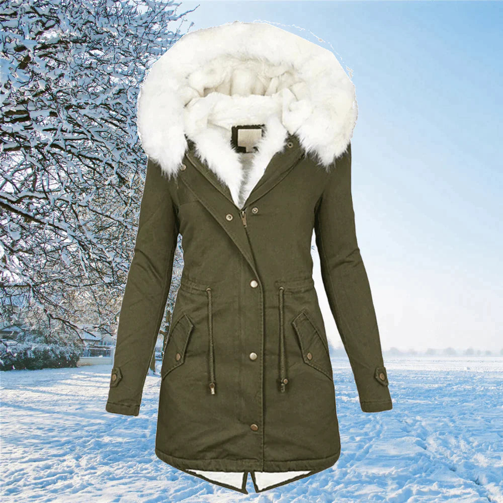 Damen Parka mit Kapuze | Warme